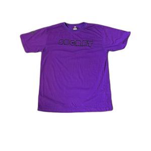 Secret Scientist Embroidered T-Shirt (Purple / Black) (XL)